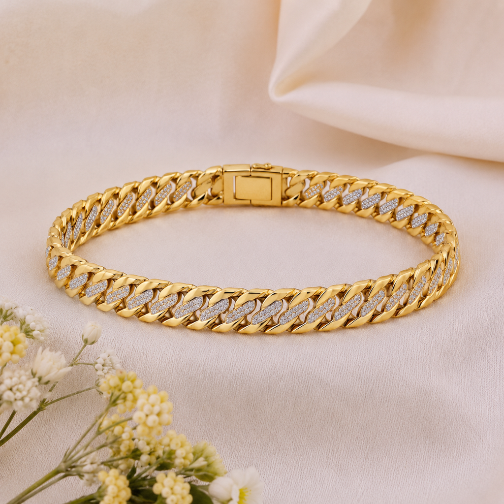 Men’s Gold-Tone Cuban Link Bracelet GMB -8