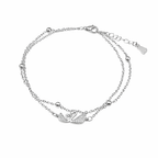 Elegant Double Layer Swan Anklet GWA -1