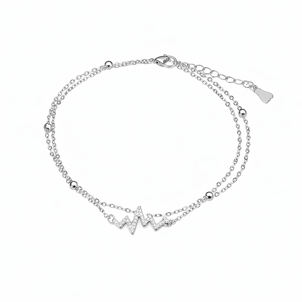 Wibestone Jyotsna Anklet – Radiant Elegance for Every Step