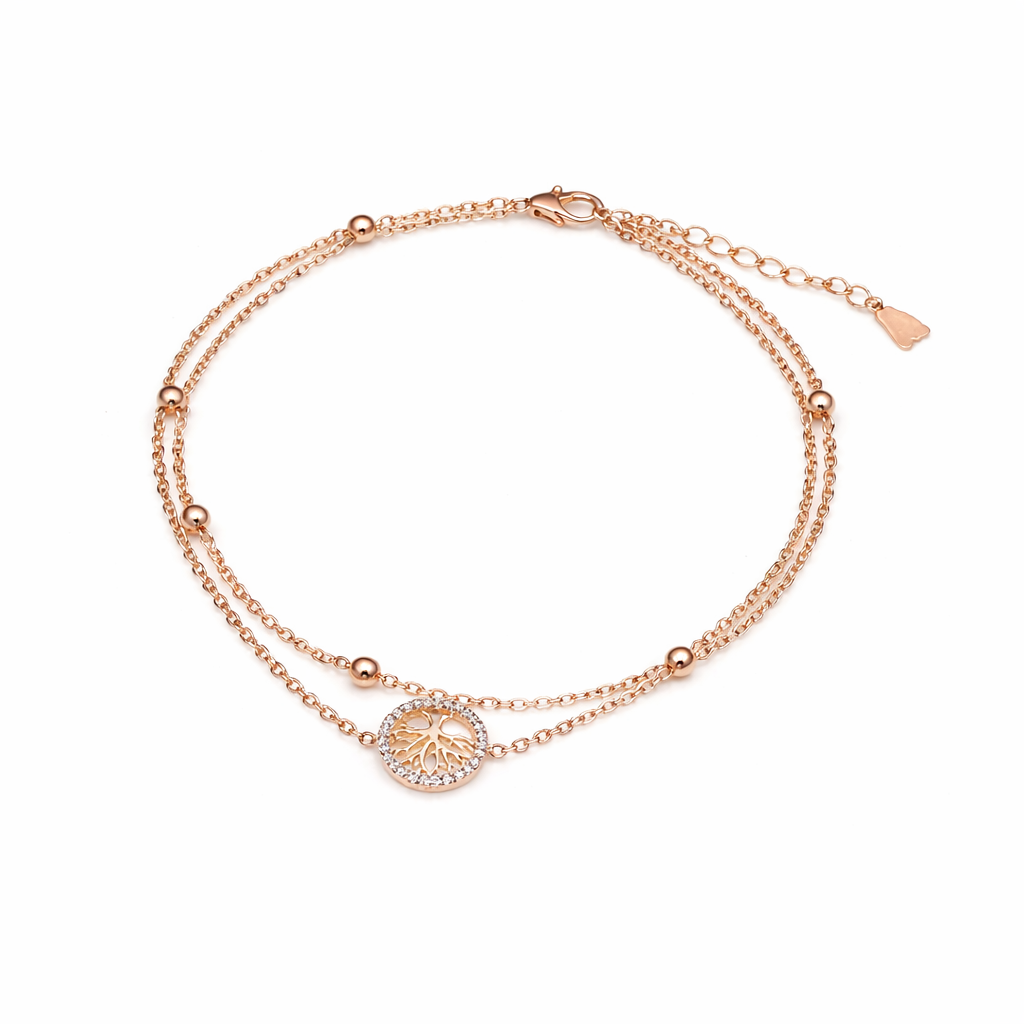 Wibestone Ojasvi Anklet – Elegant Radiance in Every Step