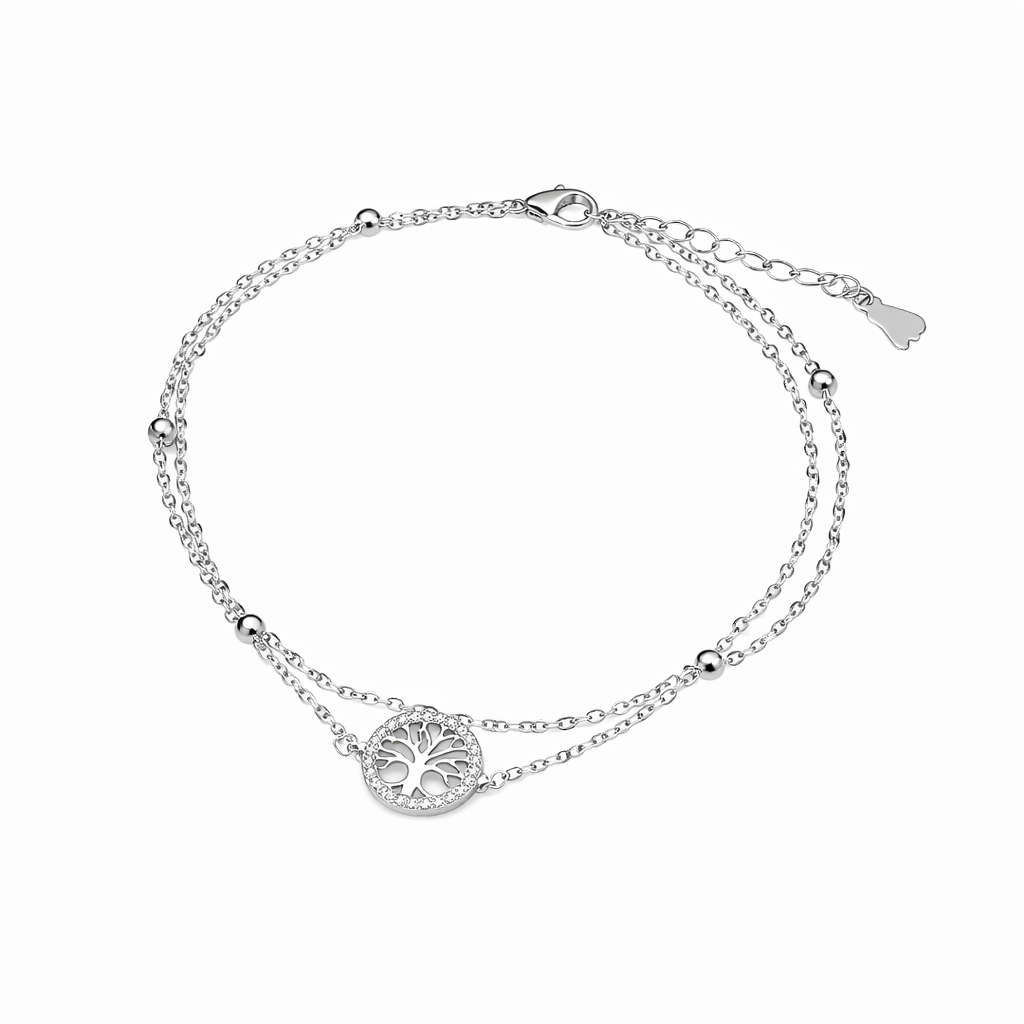 Wibestone Samaira Anklet – Graceful Sparkle for Every Step