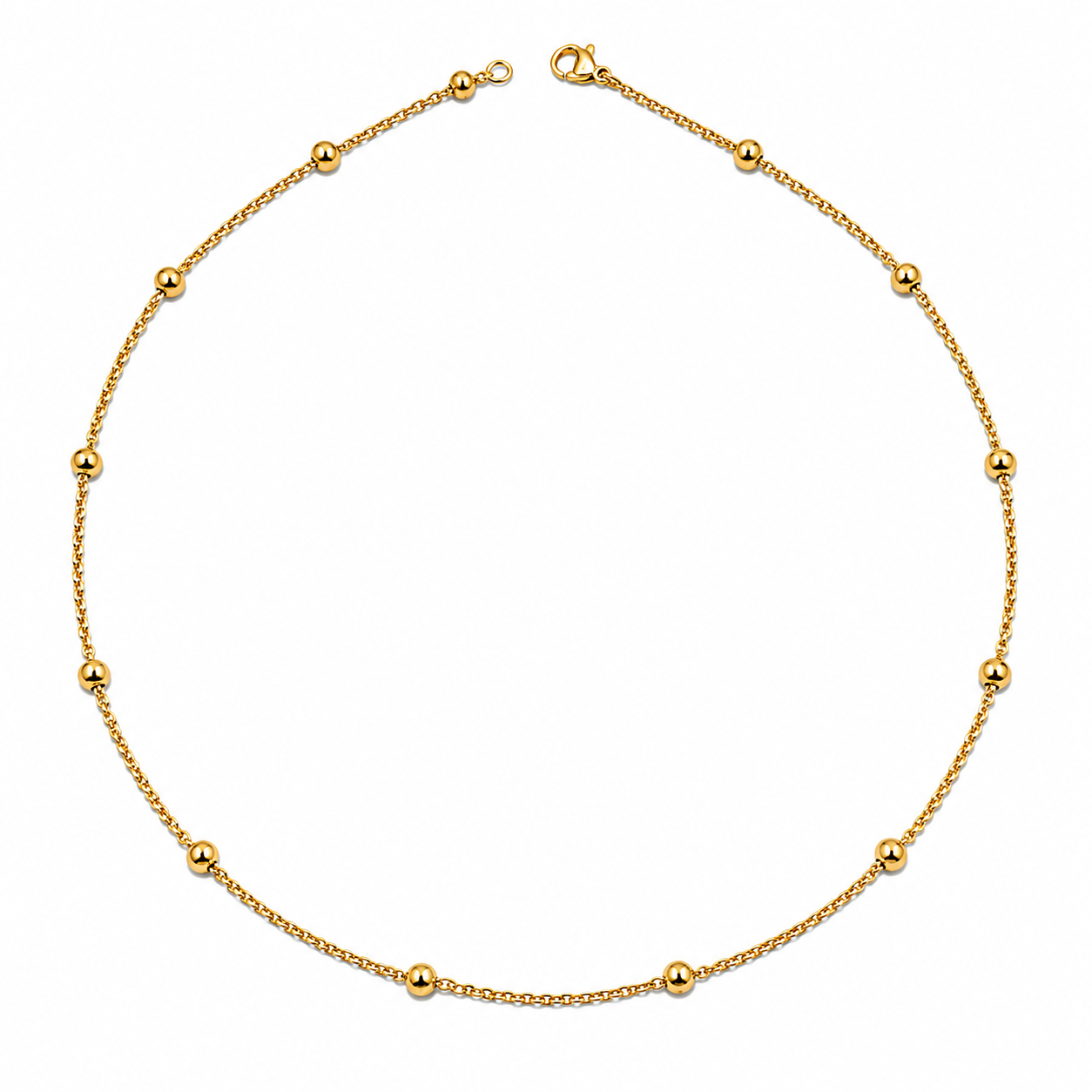 Men’s Gold Tone Beaded Chain GMC -36