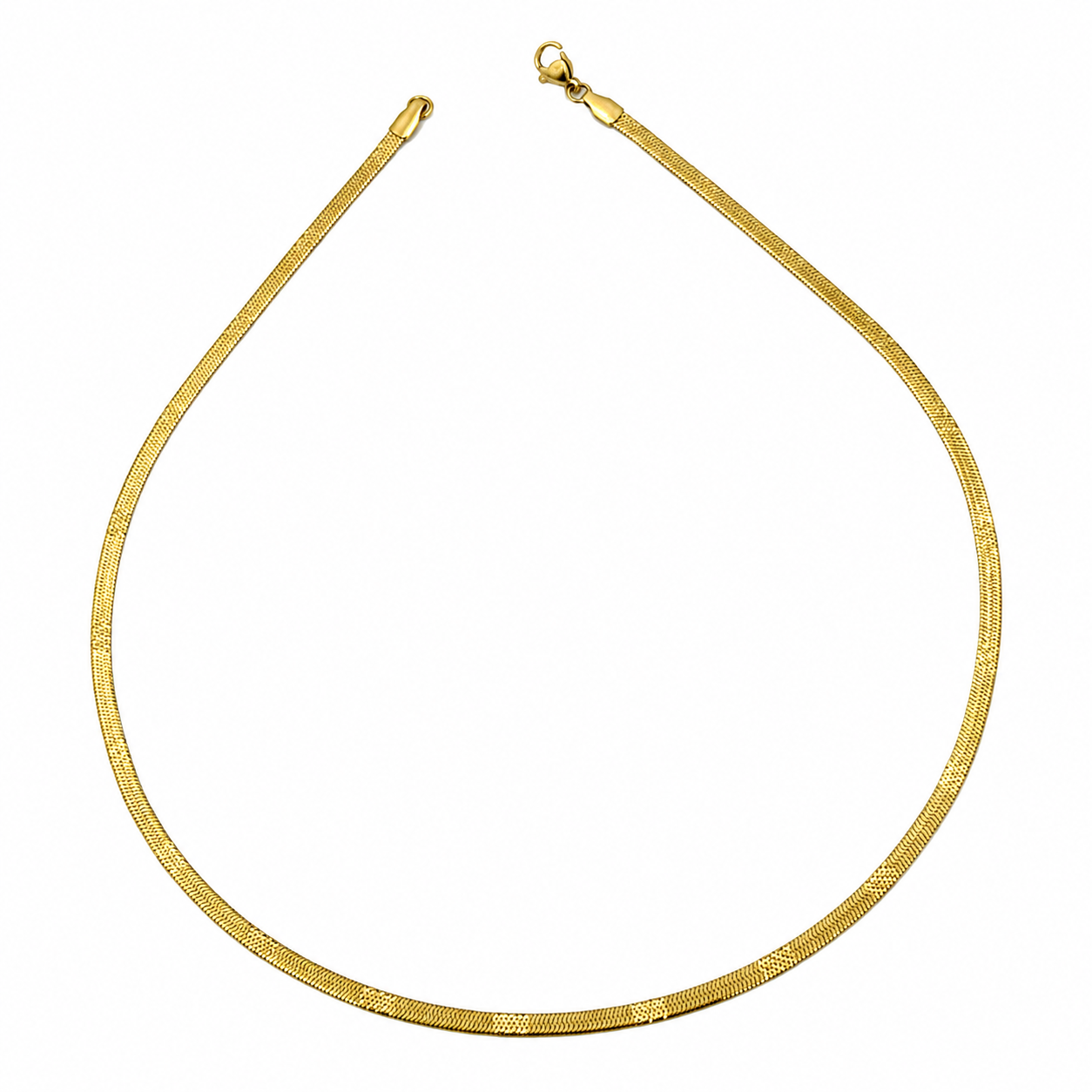 Men’s Gold Tone Mesh Herringbone Chain GMC -29