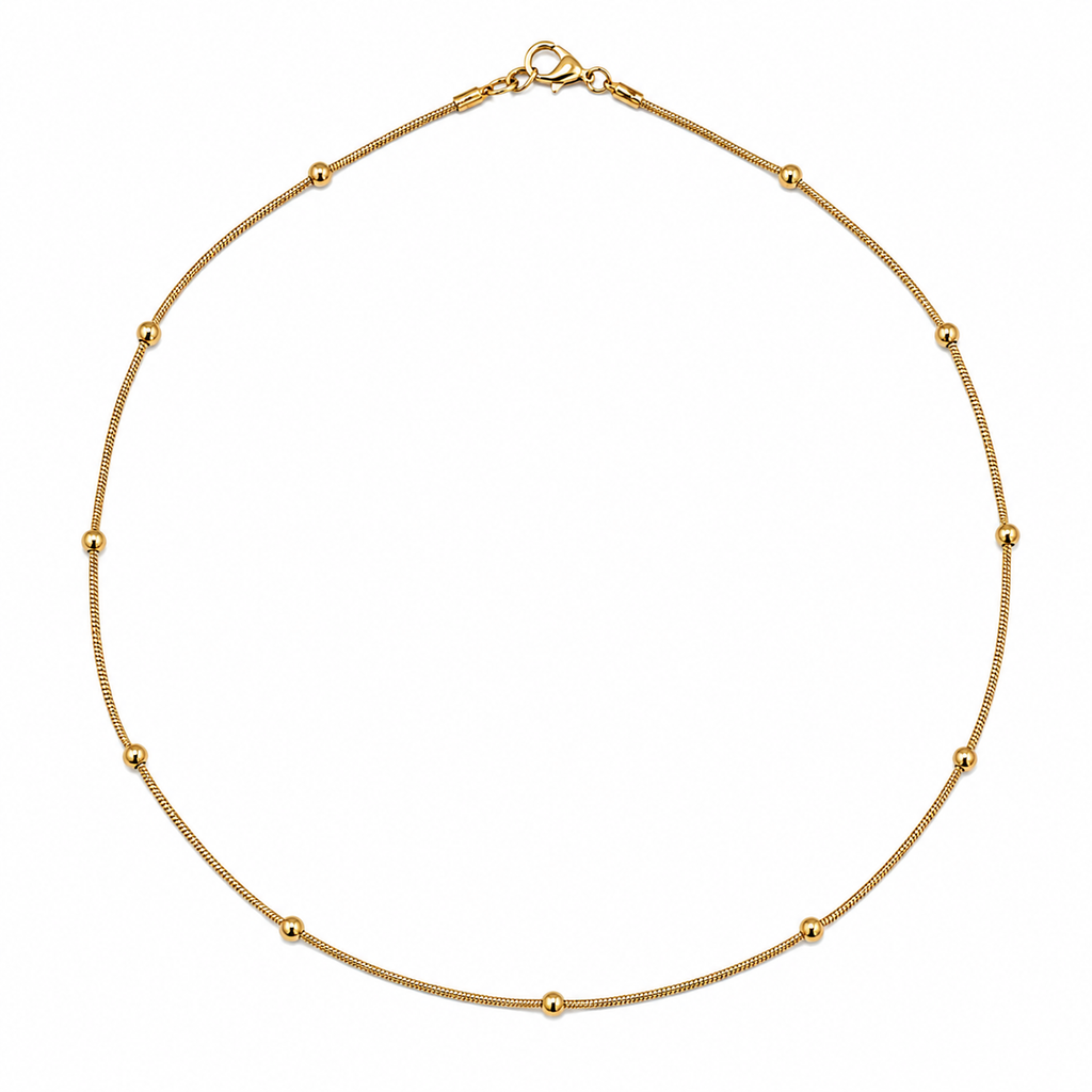 Men’s Gold Bead Snake Chain GMC -38