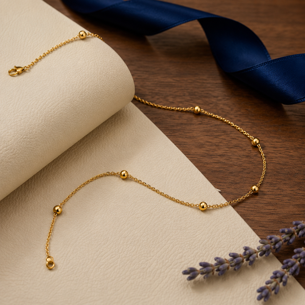 Men’s Gold Tone Beaded Chain GMC -36