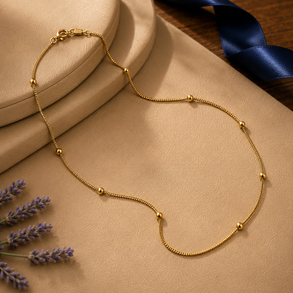 Men’s Gold Bead Snake Chain GMC -38