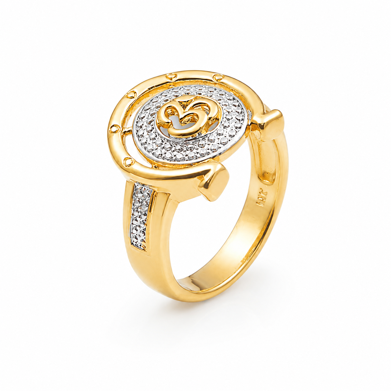 Men’s Gold Om Two-Tone Ring GMR -6