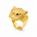 Men’s Gold Lion Head Statement Ring GMR -8
