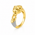 Men’s Gold Lion Head Statement Ring GMR -11