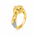 Men’s Gold Lion Head Statement Ring GMR -11