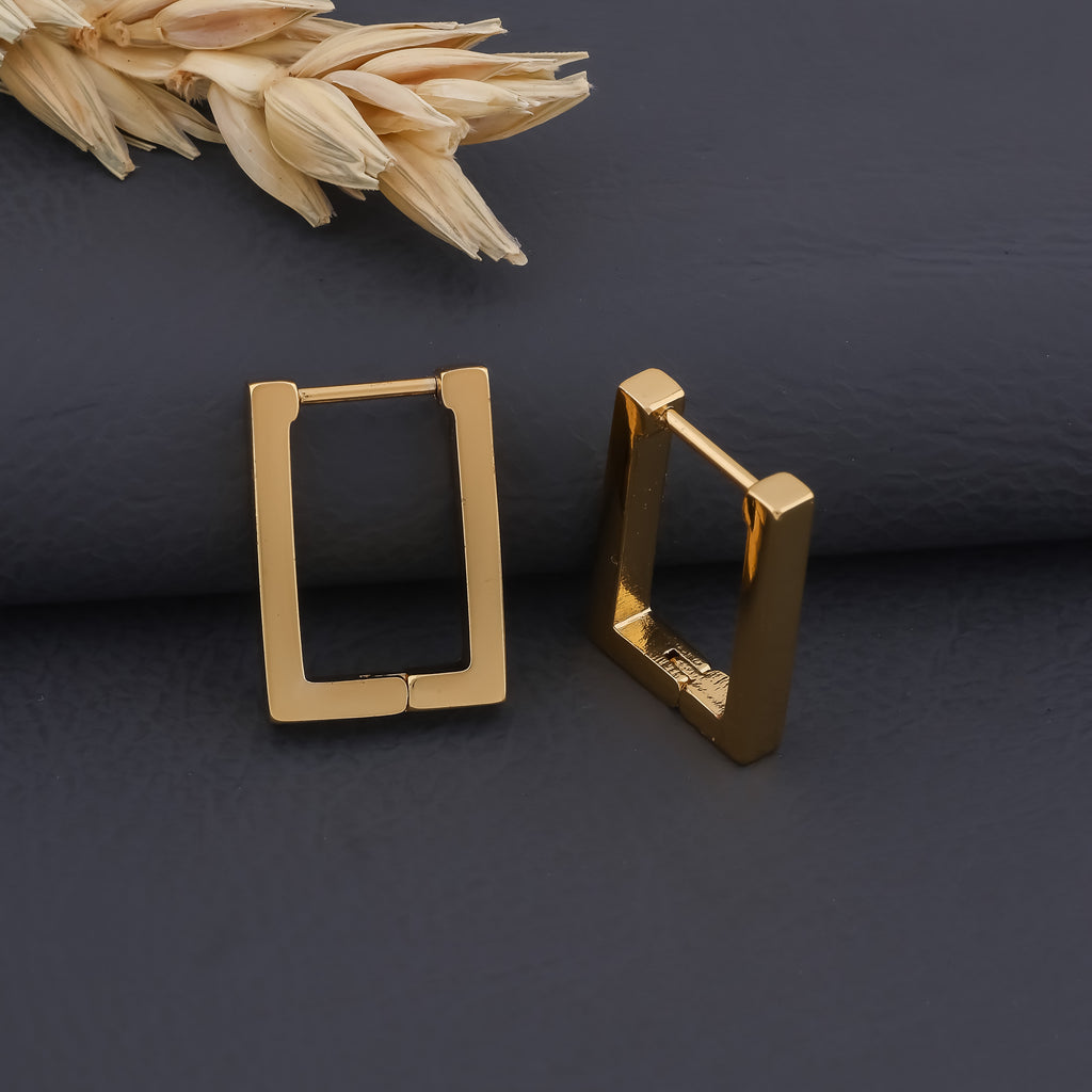 WibeStone Classic Square Stud Earrings – Timeless Minimal Elegance