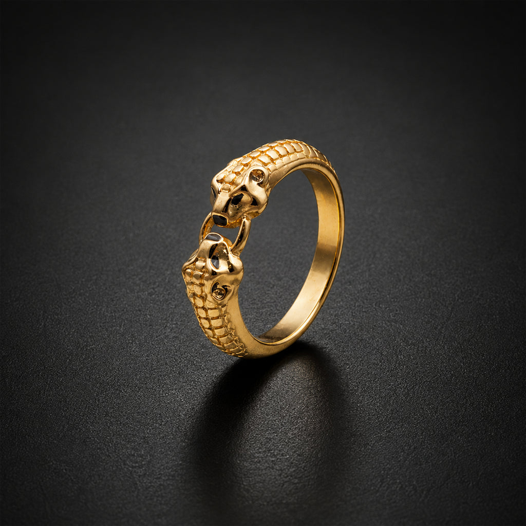 Men’s Gold Lion Head Ring GMR -2