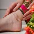 Swan-Wing Rose Gold Anklet GWA -21