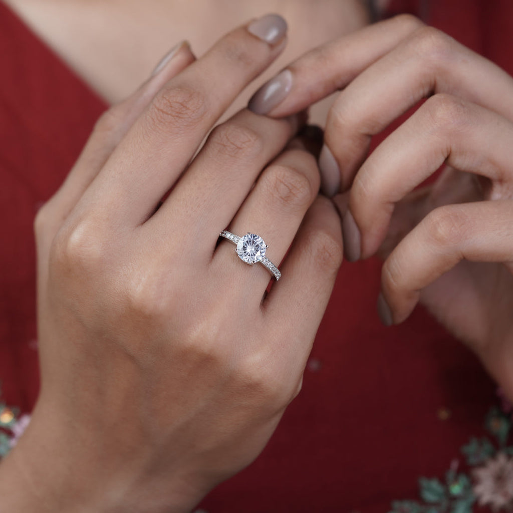 Classic Solitaire CZ Ring GWR -85