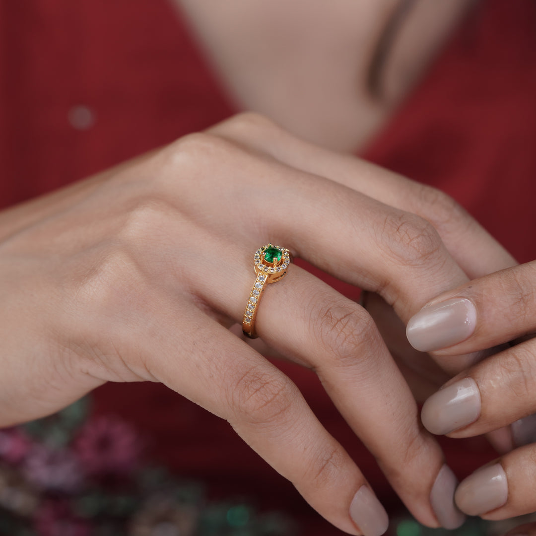 Manali green Diamond Ring GWR -93