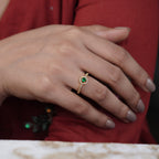 Manali green Diamond Ring GWR -93