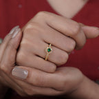 Manali green Diamond Ring GWR -93