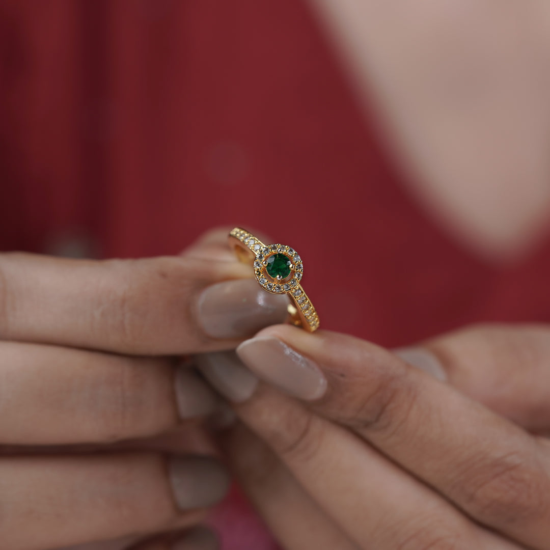 Manali green Diamond Ring GWR -93