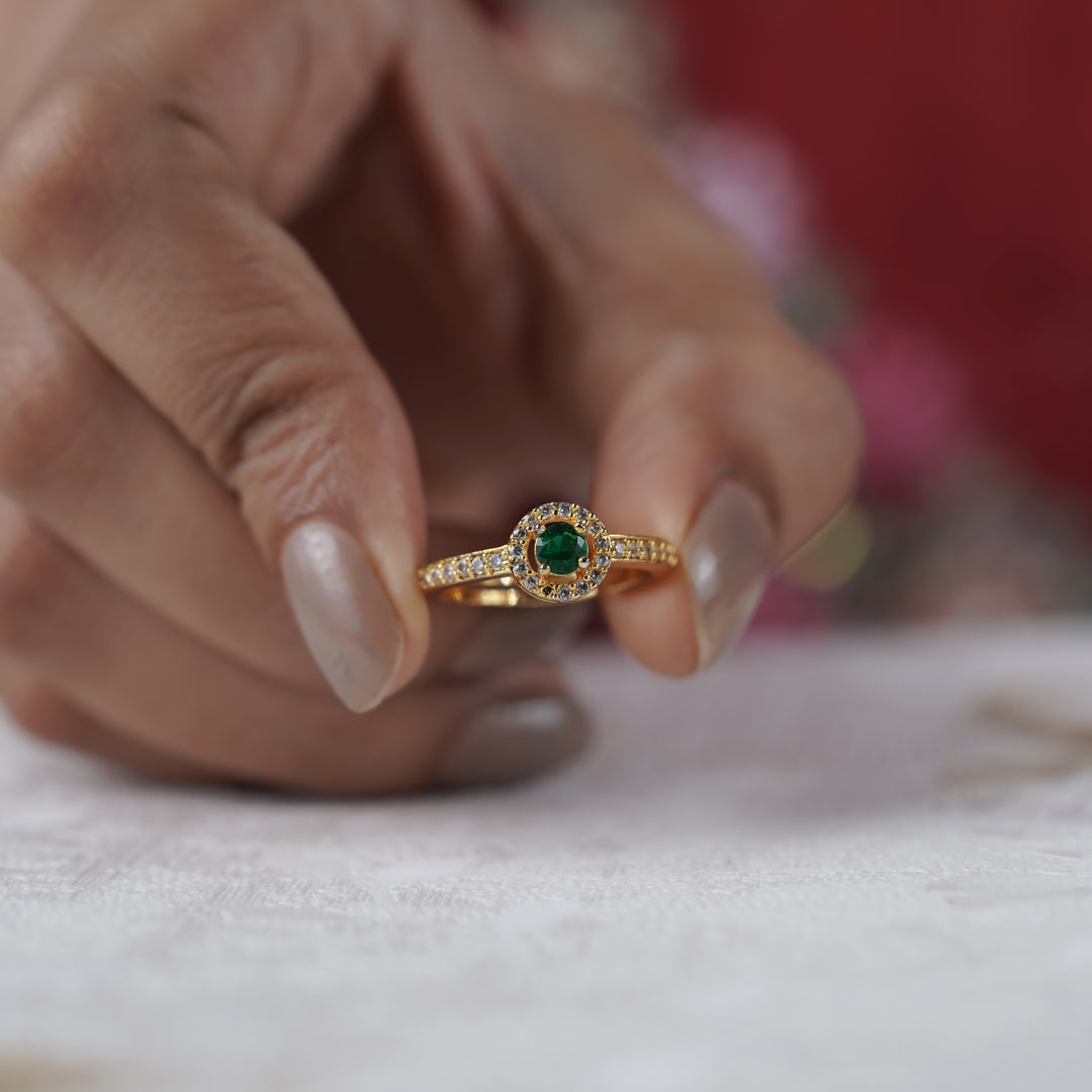 Manali green Diamond Ring GWR -93