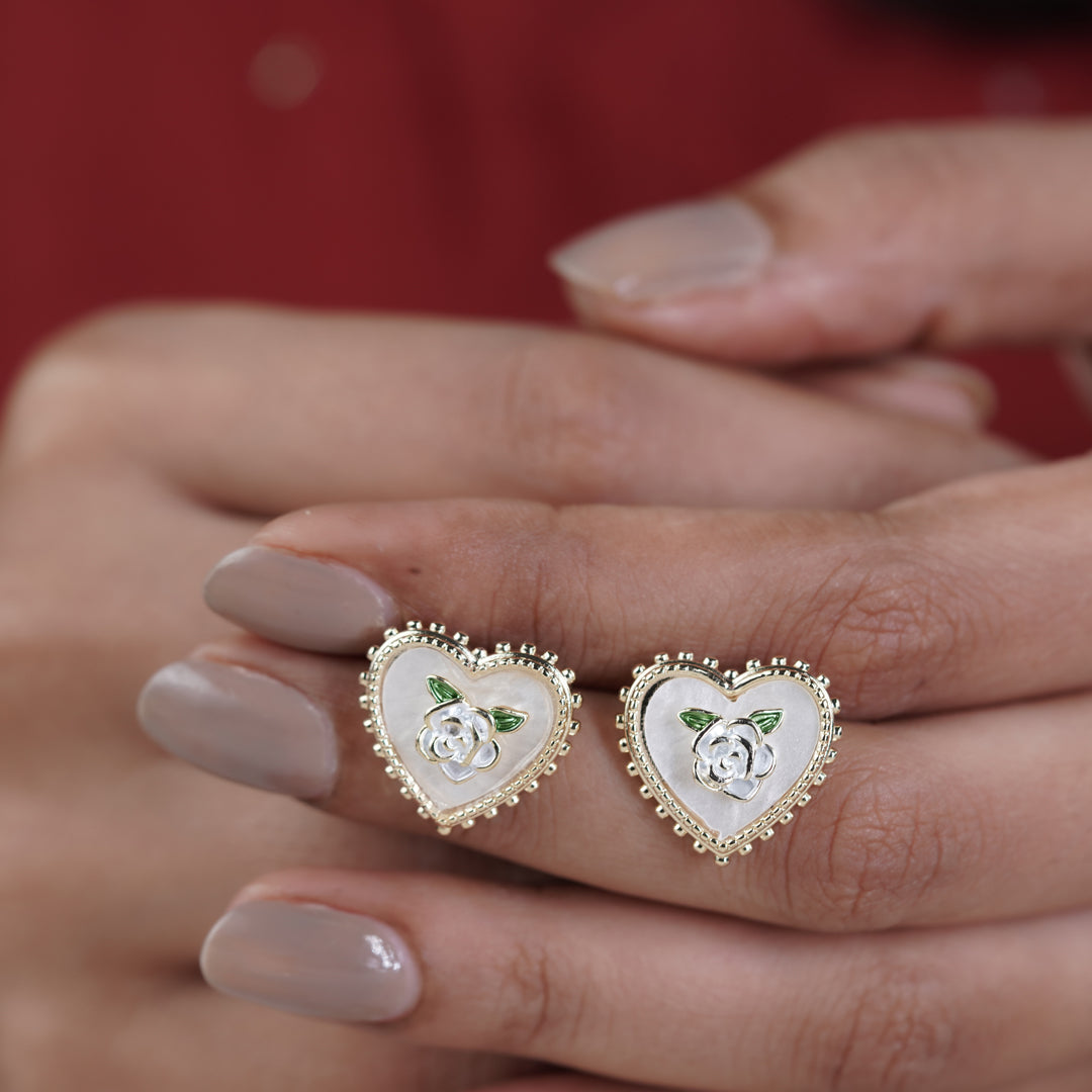 Brinda Heart earring GWE -42