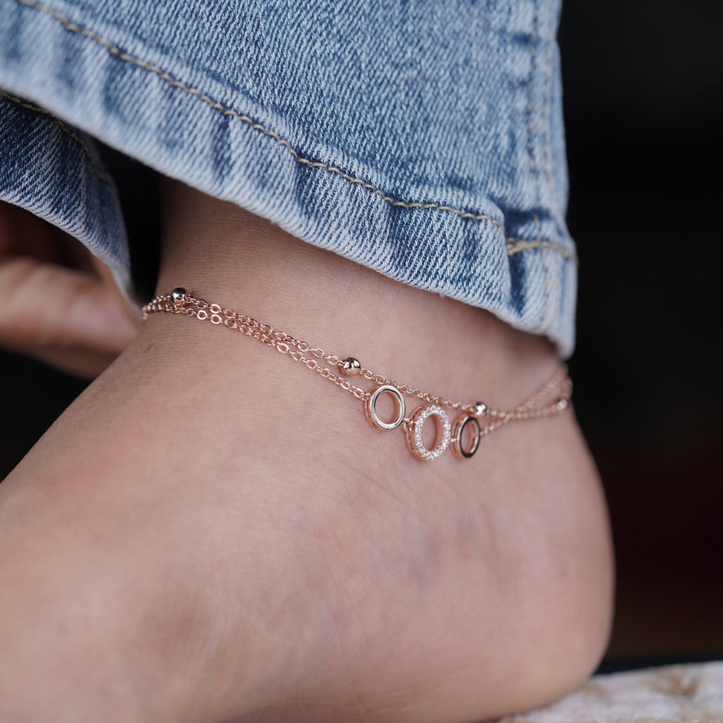 Payal Rose diamond Anklet GWA -16