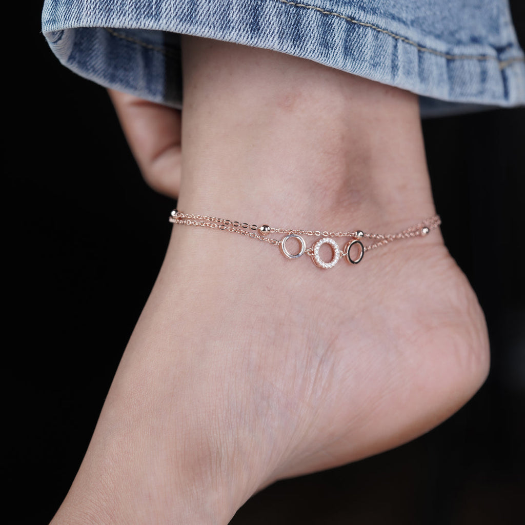 Payal Rose diamond Anklet GWA -16