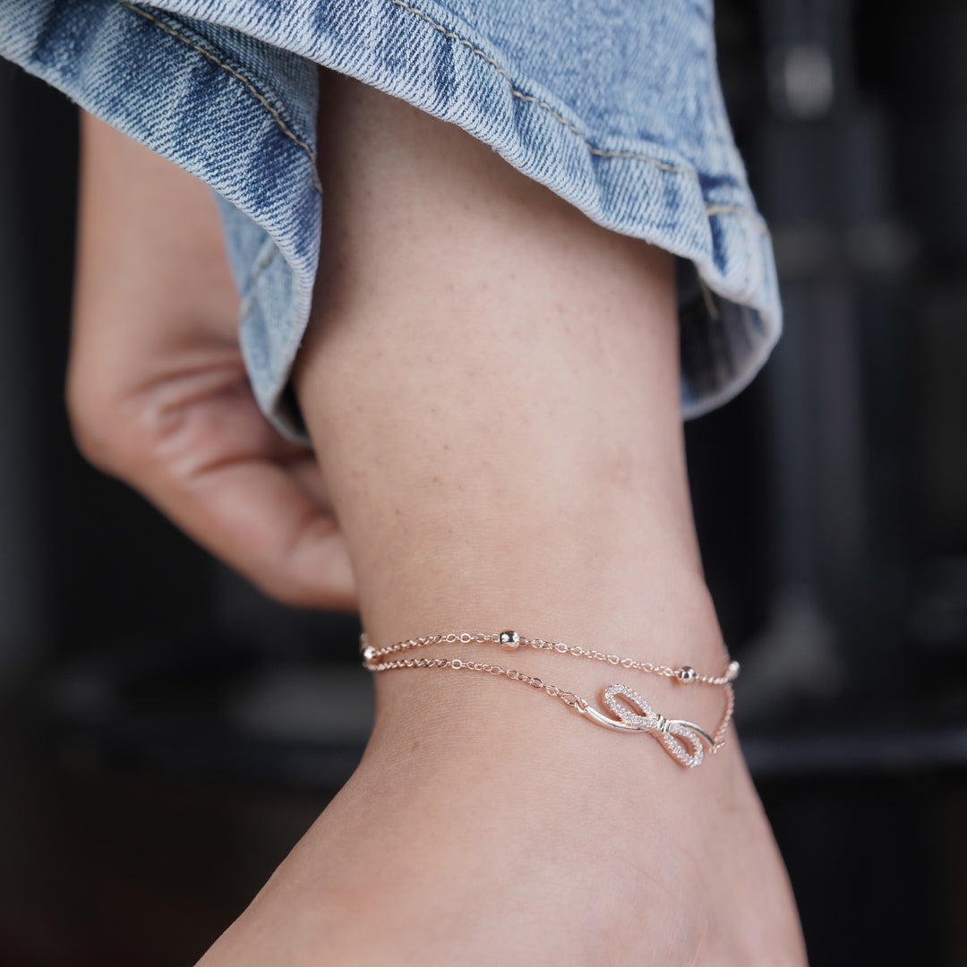 Wibestone Vedika Anklet – Timeless Elegance with Delicate Charm