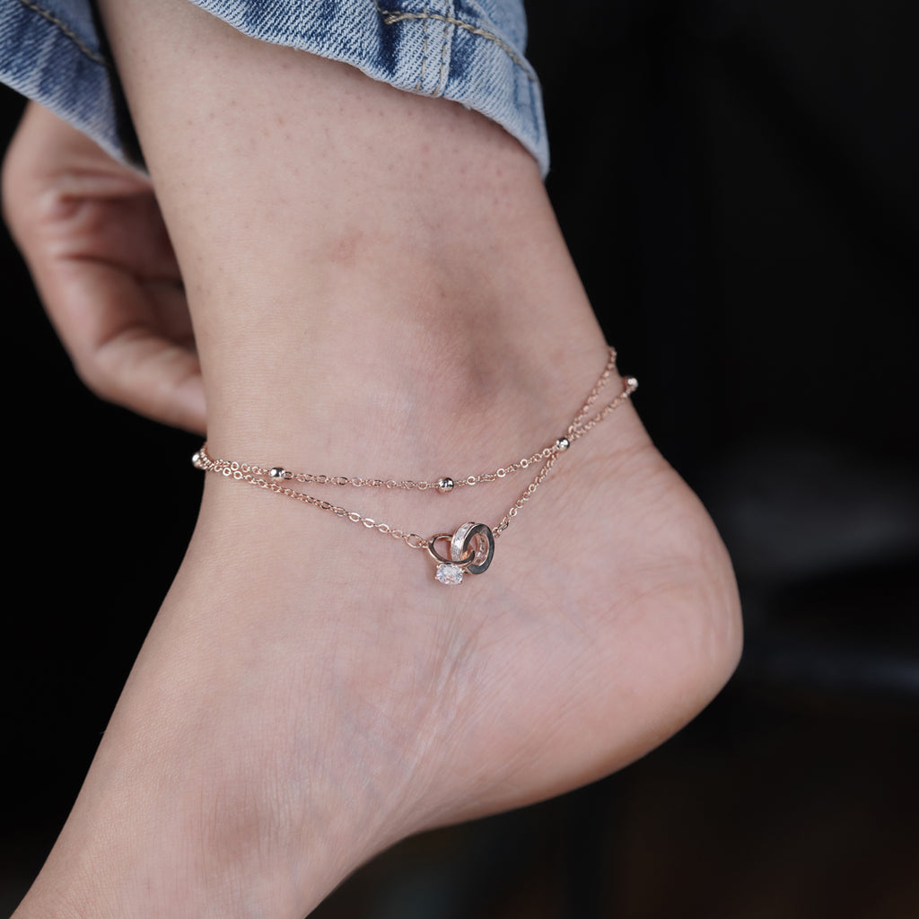 Wibestone Yashasvi Anklet – Timeless Elegance for Every Step