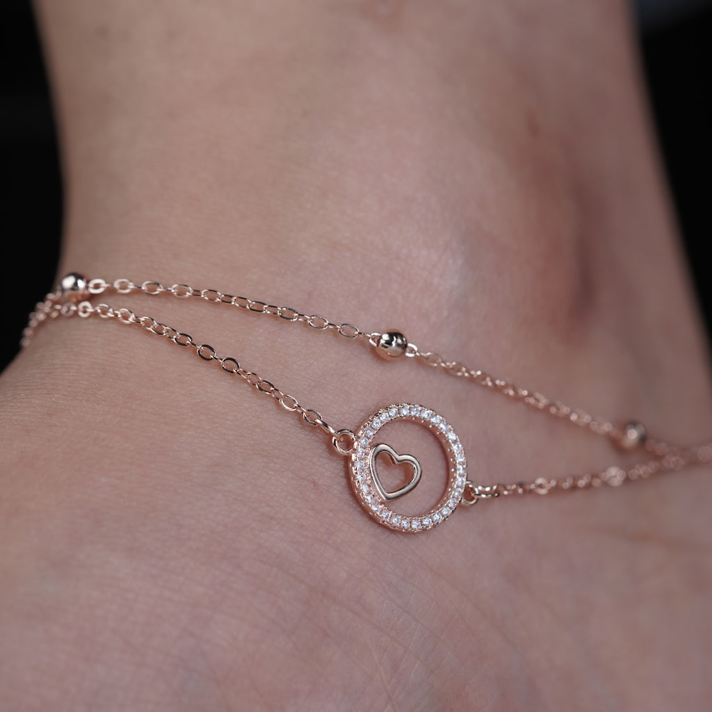 Wibestone Nivedita Anklet – Elegant Charm for Everyday Grace