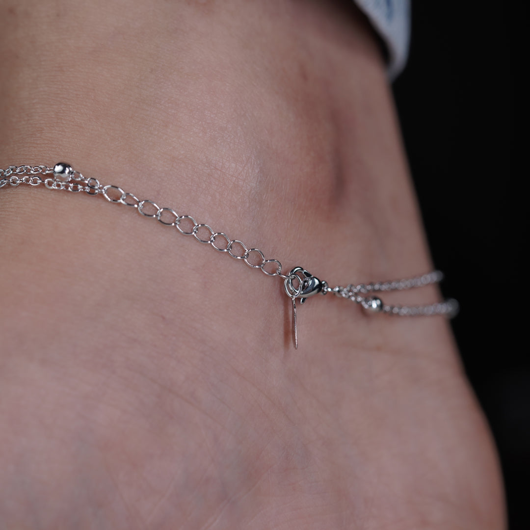 Wibestone Jyotsna Anklet – Radiant Elegance for Every Step