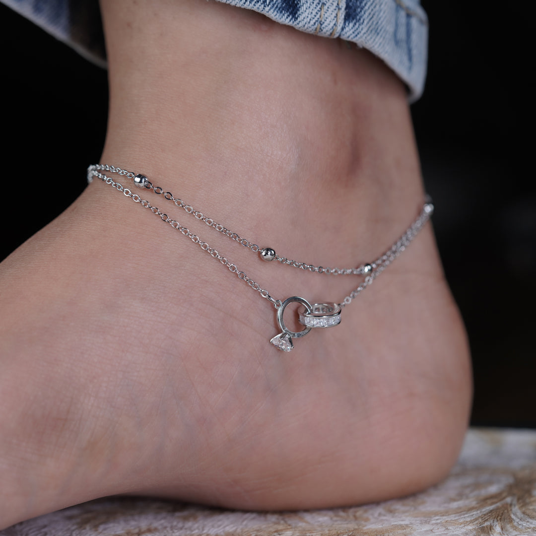 Wibestone Gargi Anklet – Elegant Simplicity with Timeless Charm