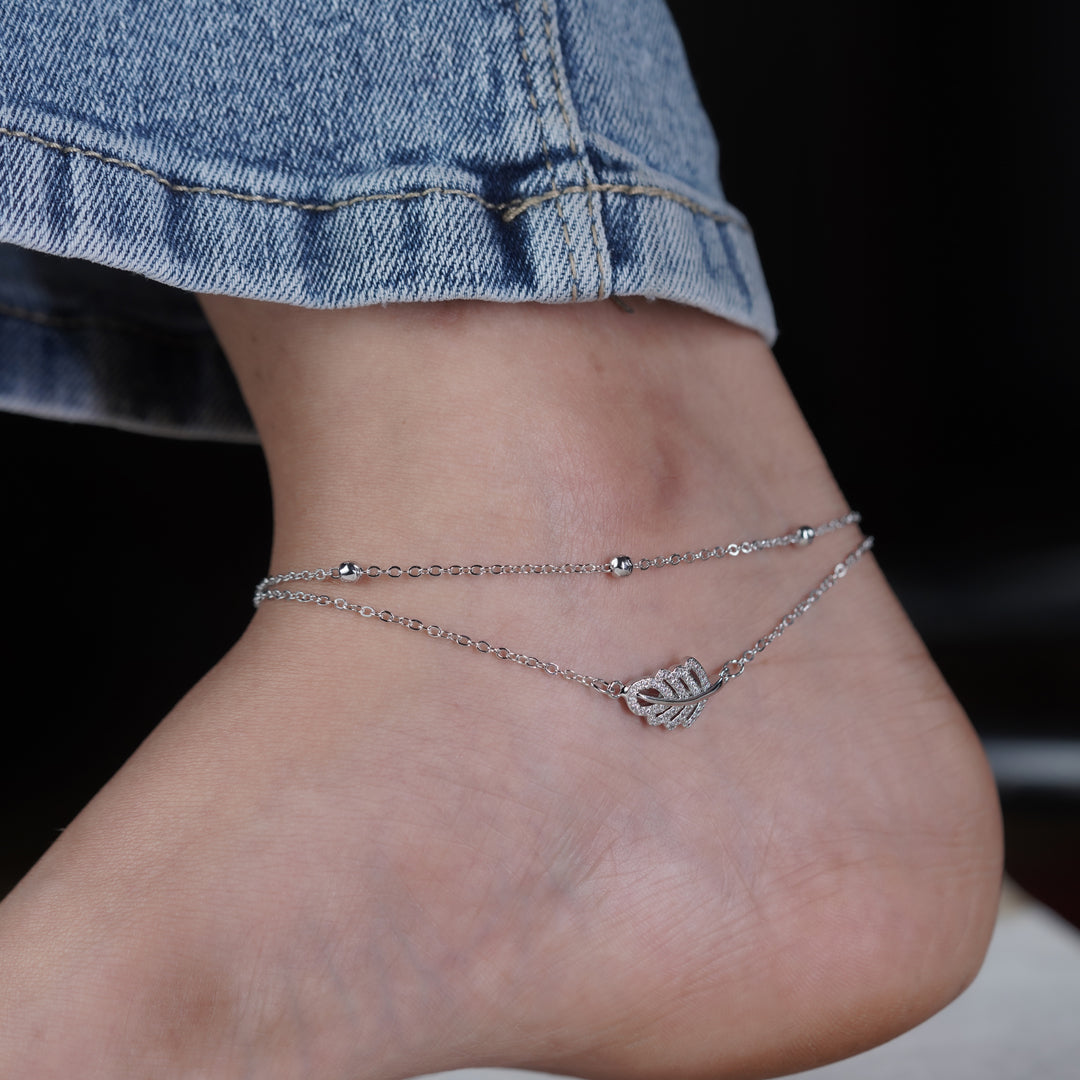 Wibestone Bhavya Anklet – Elegant Grace in Every Step