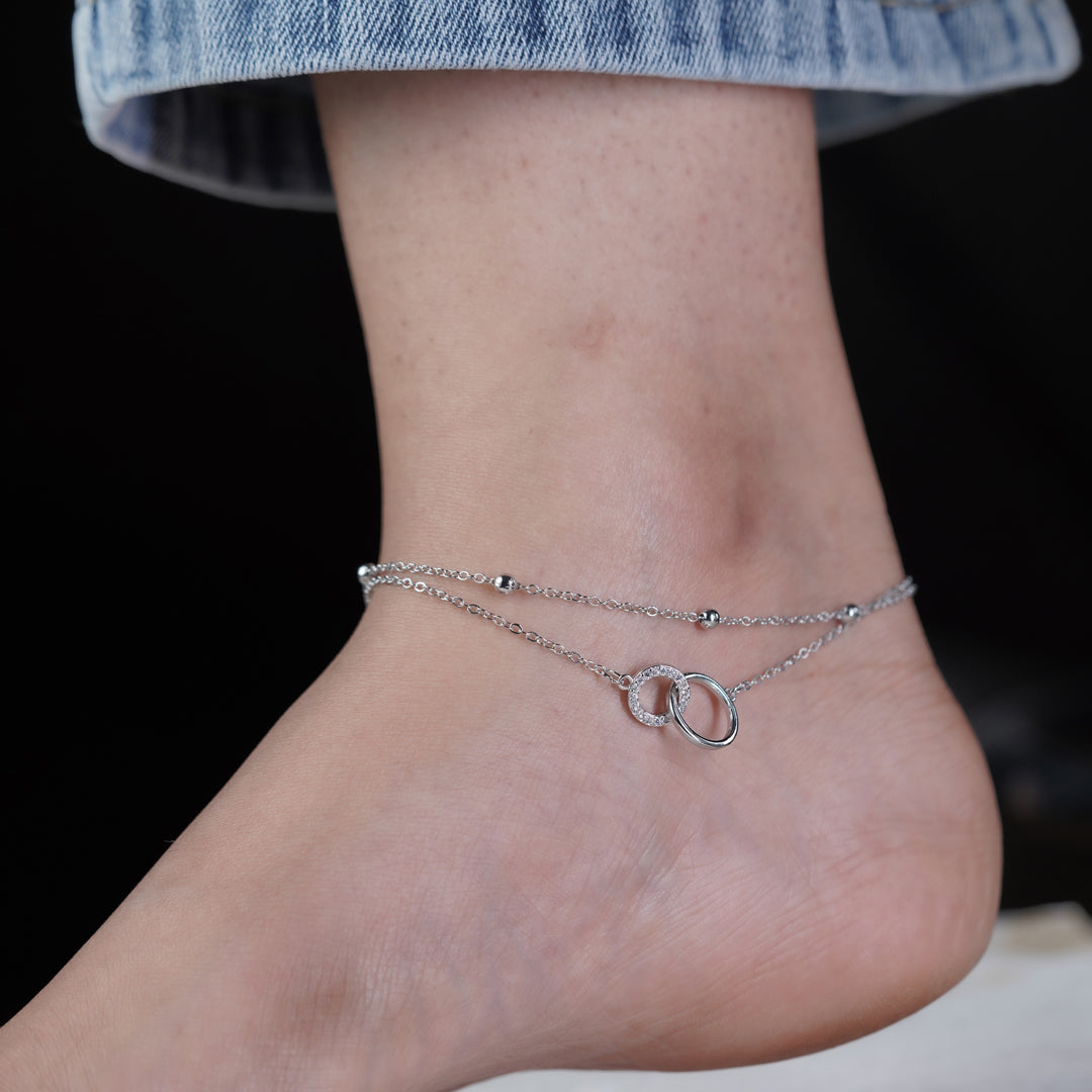 Wibestone Ahalya Anklet – Graceful Beauty with Timeless Charm