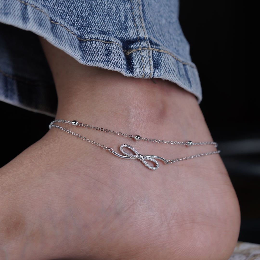 Wibestone Ritwika Anklet – Elegant Charm in Every Step