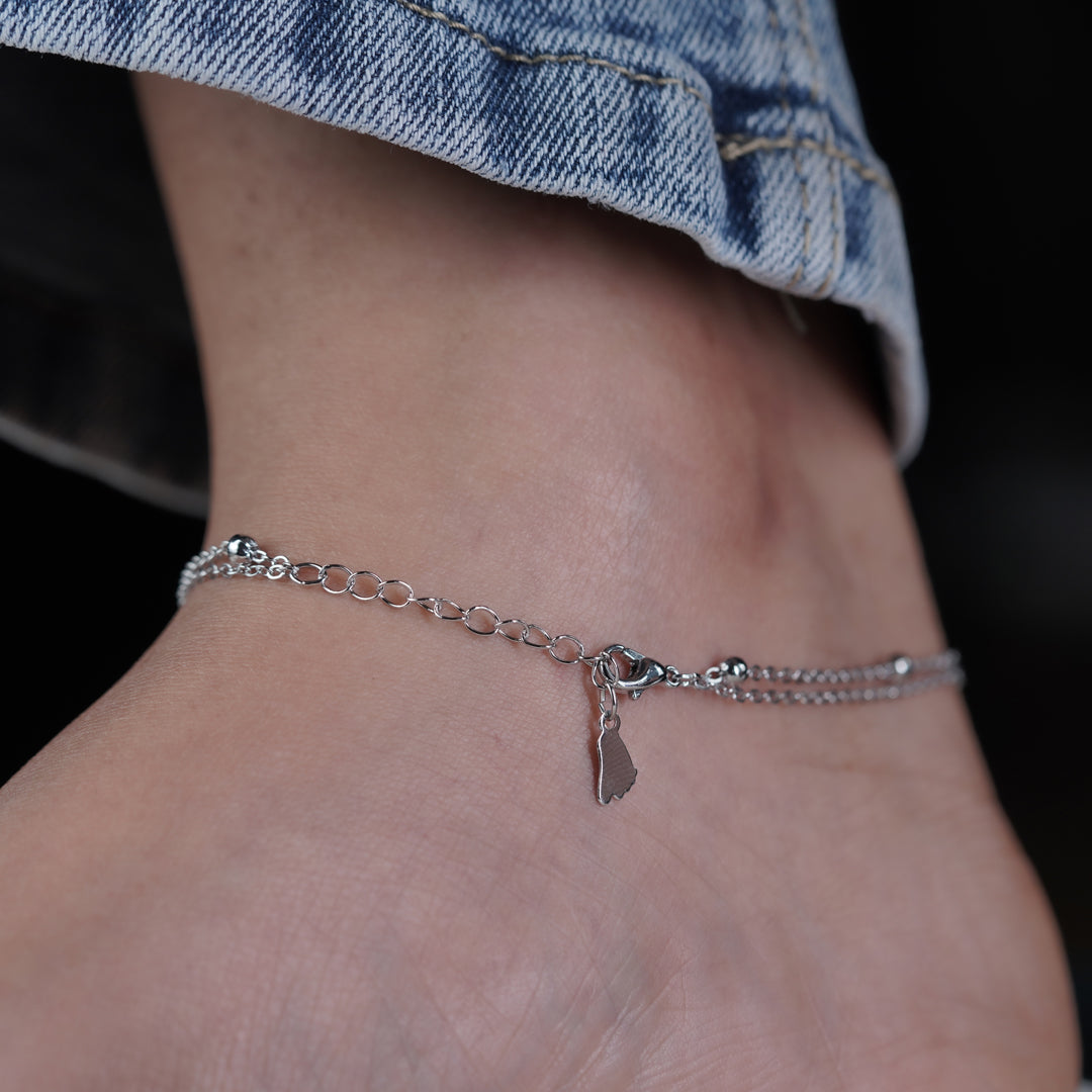 Wibestone Ritwika Anklet – Elegant Charm in Every Step