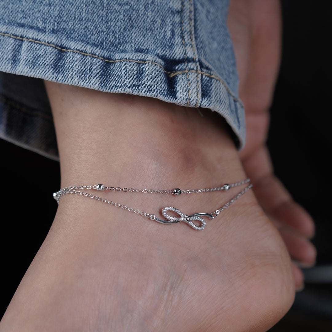 Wibestone Ritwika Anklet – Elegant Charm in Every Step