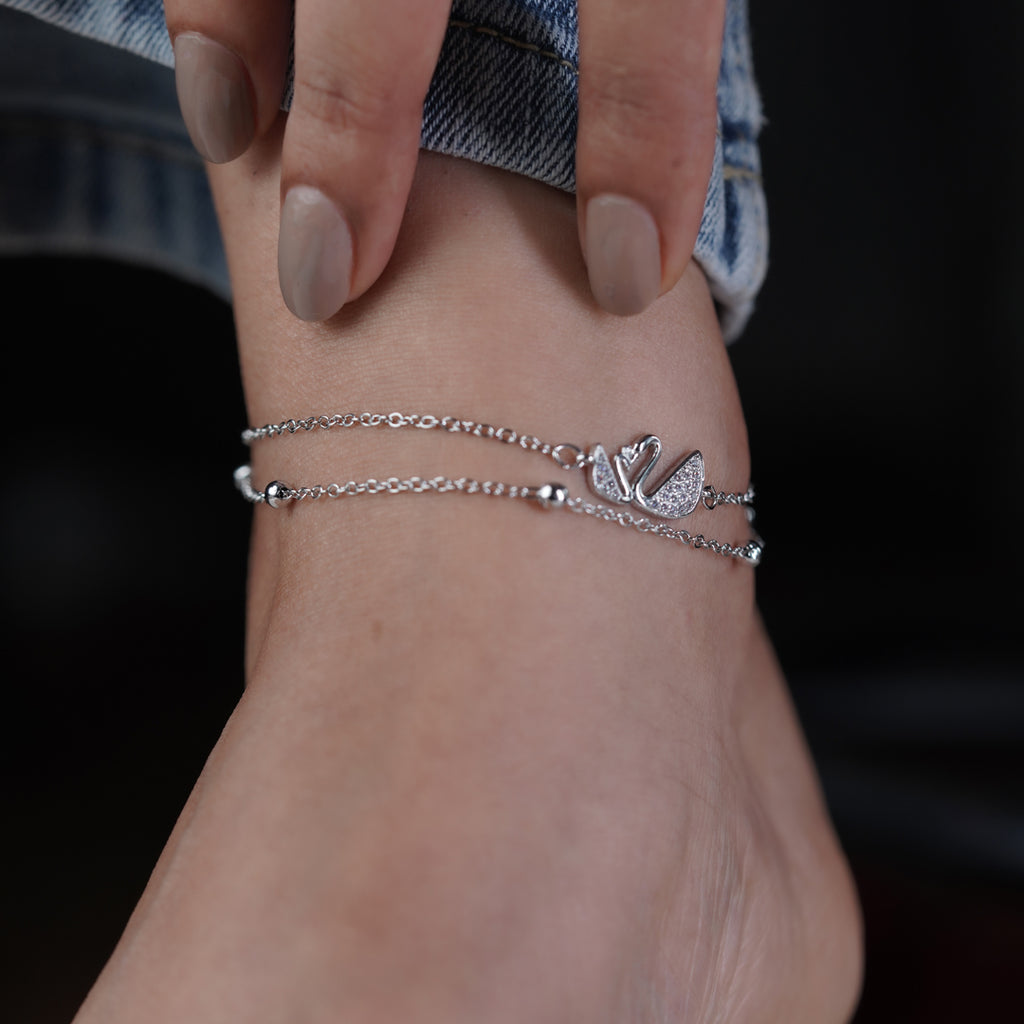 Wibestone Riddhi Anklet – Delicate Elegance for Every Step