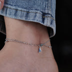 Elegant Double Layer Swan Anklet GWA -1