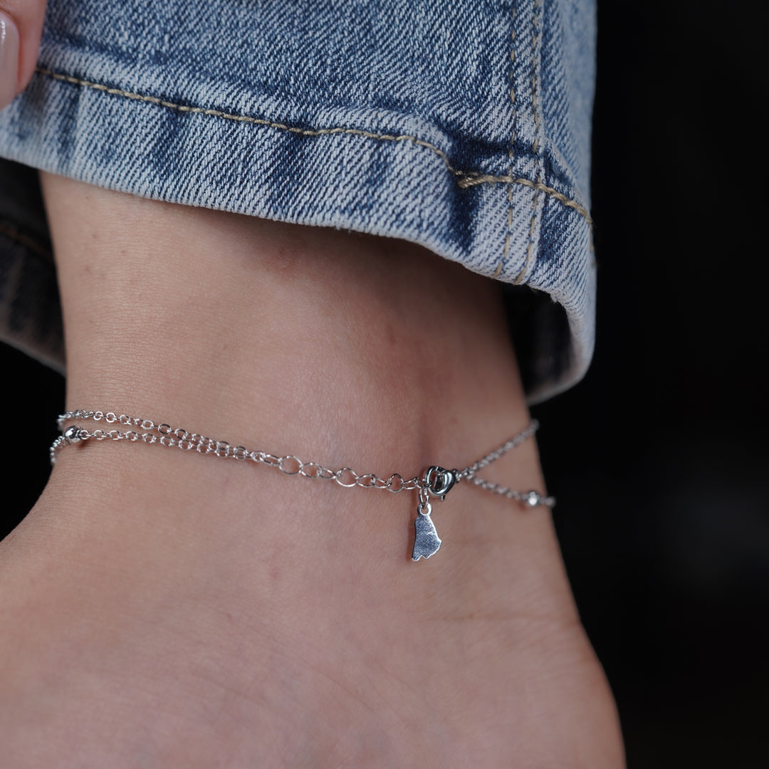 Wibestone Riddhi Anklet – Delicate Elegance for Every Step