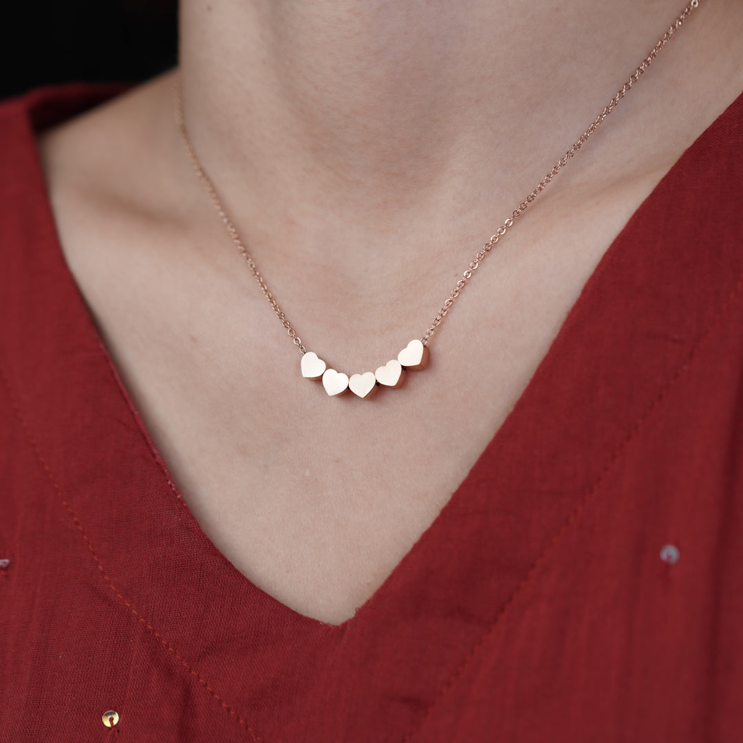 Bharati Rose Gold Necklace GWN -28