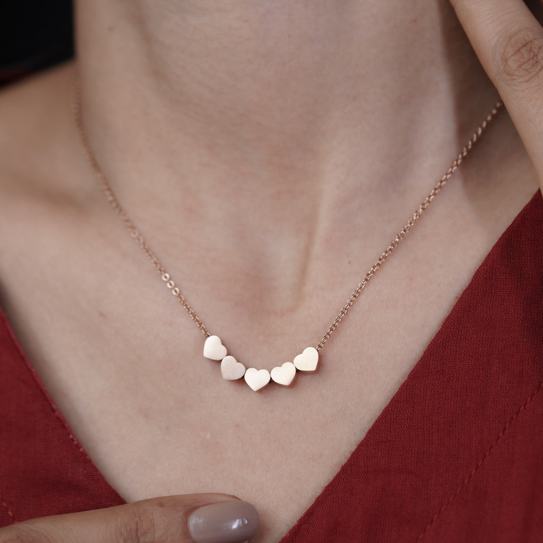 Bharati Rose Gold Necklace GWN -28