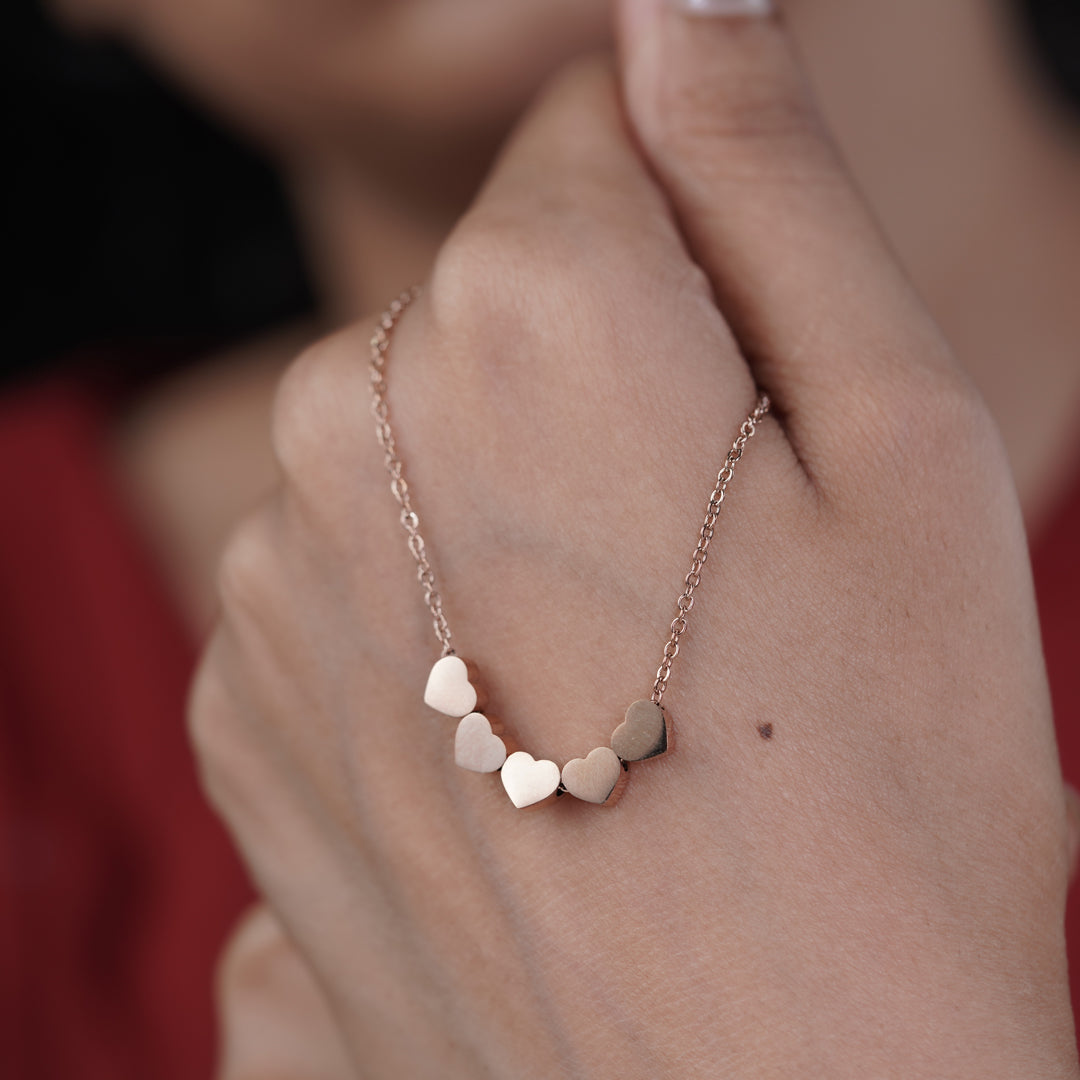 Bharati Rose Gold Necklace GWN -28