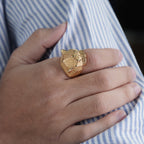 Men’s Gold Lion Head Statement Ring GMR -8