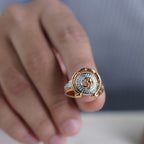 Men’s Gold Om Two-Tone Ring GMR -6