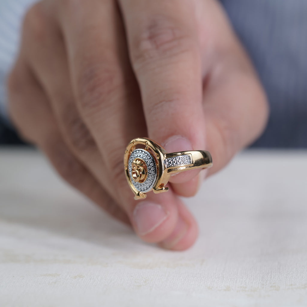 Men’s Gold Om Two-Tone Ring GMR -6