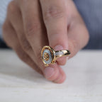 Men’s Gold Om Two-Tone Ring GMR -6