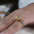 Men’s Gold Lion Head Statement Ring GMR -11