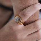 Men’s Gold Om Symbol Ring GMR -4