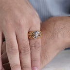 Men’s Gold Om Symbol Ring GMR -4