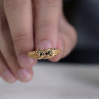 Men’s Gold Lion Head Ring GMR -2